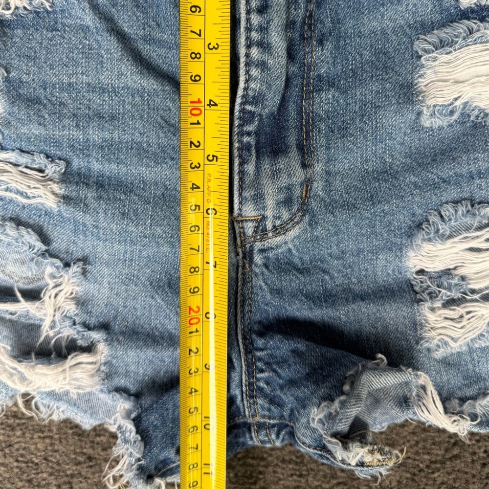 Altard State Petra 153 Distressed Denim Shorts Medium Wash Blue Womens Size 1/24 - Picture 7 of 9
